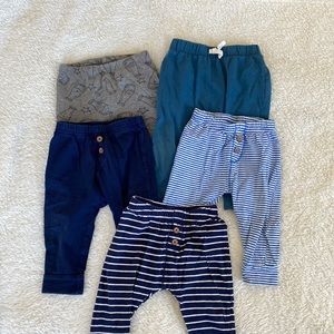 5 baby boy pants 6 - 9 months